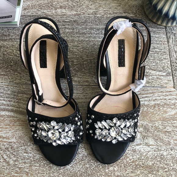 TopShop Razzle Glitter Block Heel - Picture 2 of 8